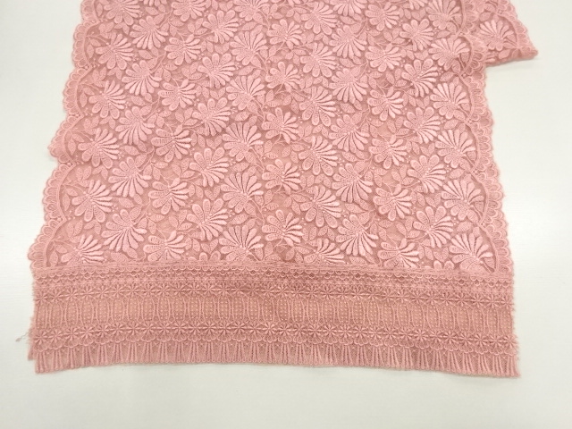  レース花模様ショール